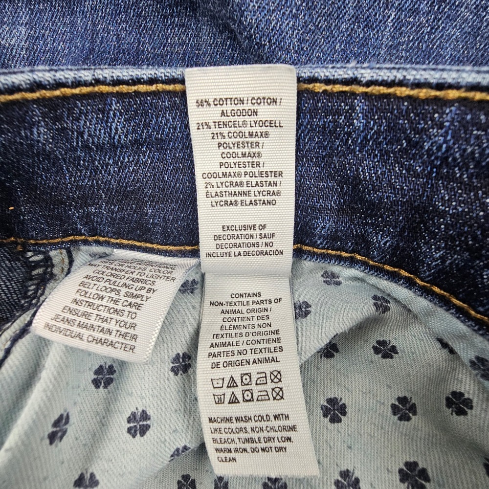 Lucky Brand 221 Straight Jeans Mens 35/30 Dark Wash Coolmax Stretch Denim - Picture 6 of 9